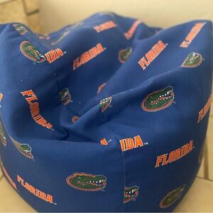 Florida Gators Kids Bean Bag Chair/Foot rest- Blue